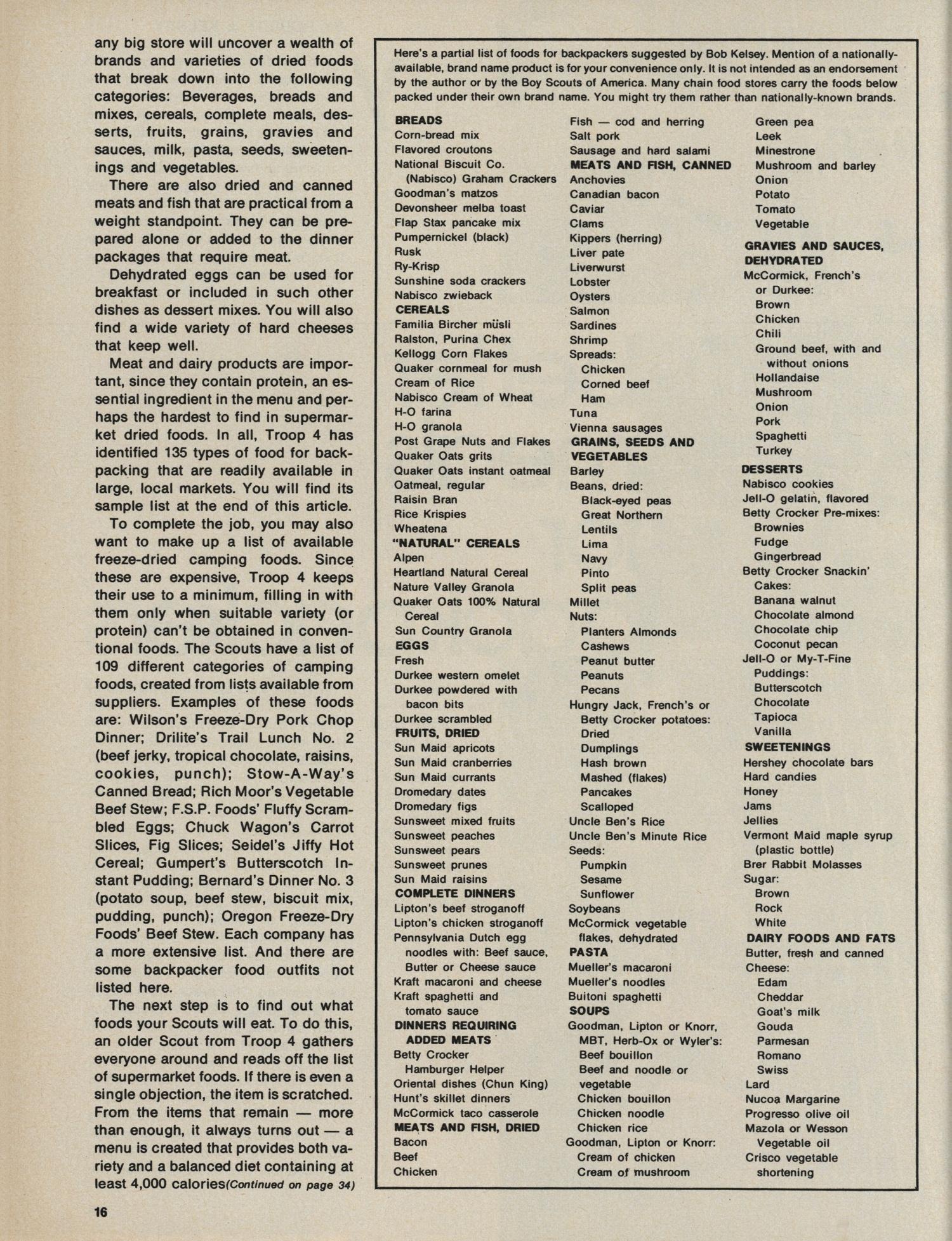 Scouting, Volume 62, Number 4, May-June 1974
                                                
                                                    16
                                                
