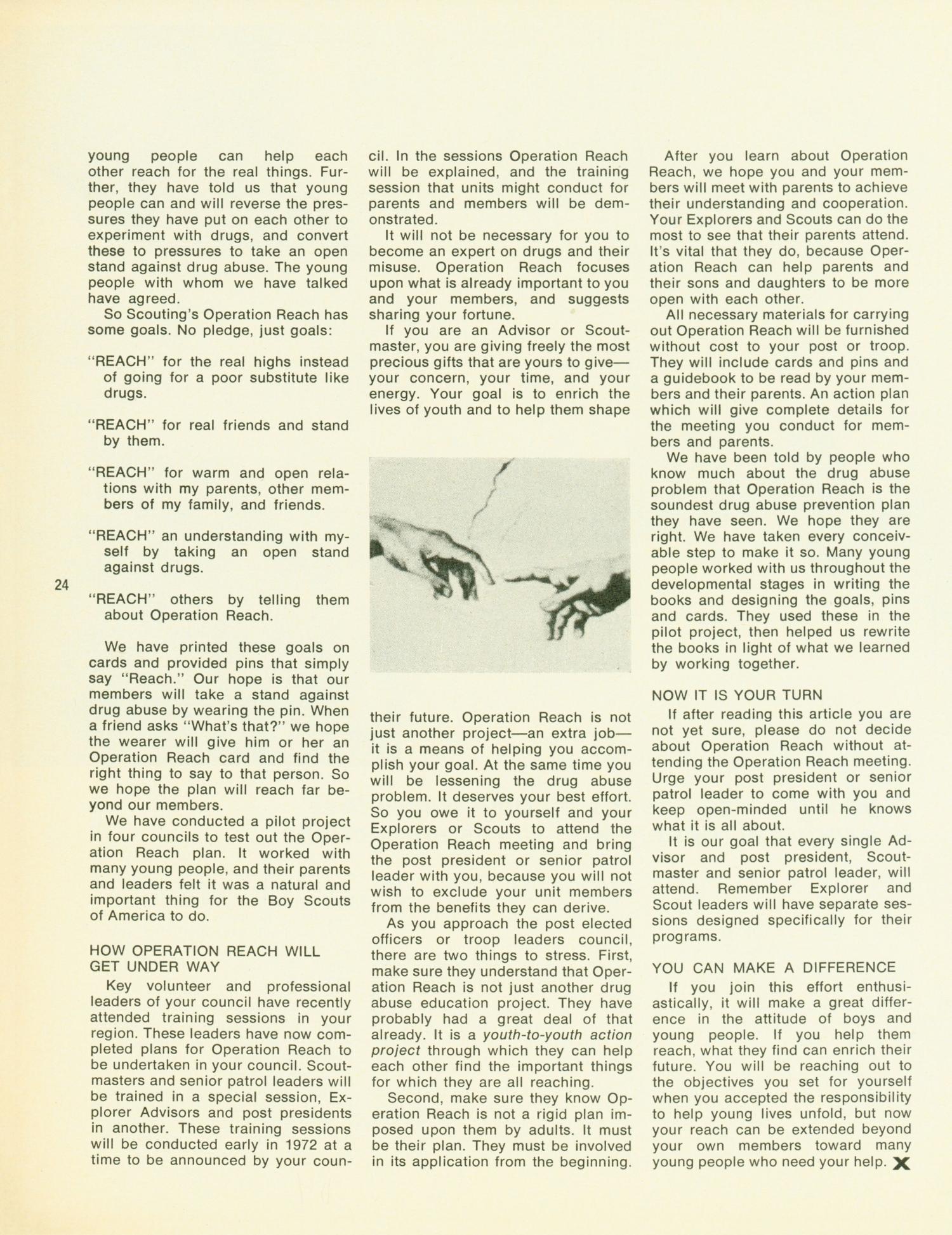 Scouting, Volume 60, Number 1, January-February 1972
                                                
                                                    24
                                                