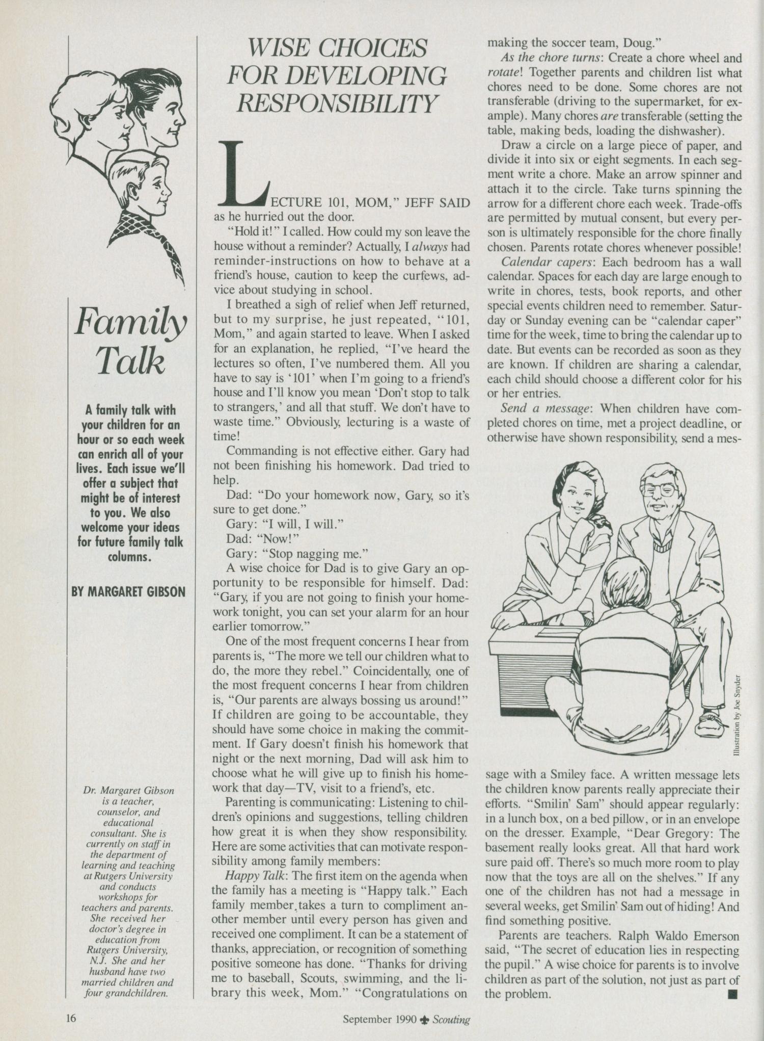 Scouting, Volume 78, Number 4, September 1990
                                                
                                                    16
                                                