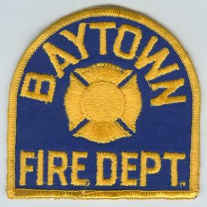Primary view of object titled '[Baytown, Texas Fire Department Patch]'.