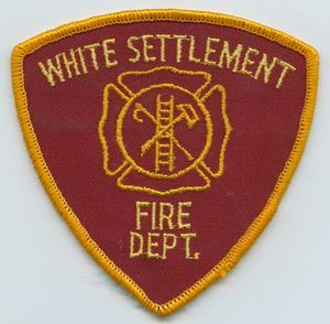 Primary view of object titled '[White Settlement, Texas Fire Department Patch]'.