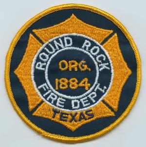 Primary view of object titled '[Round Rock, Texas Fire Department Patch]'.