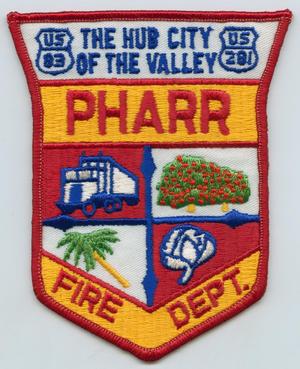 Primary view of object titled '[Pharr, Texas Fire Department Patch]'.