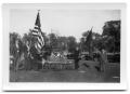 Photograph: Veterans stand next to the casket of Bunt Vise