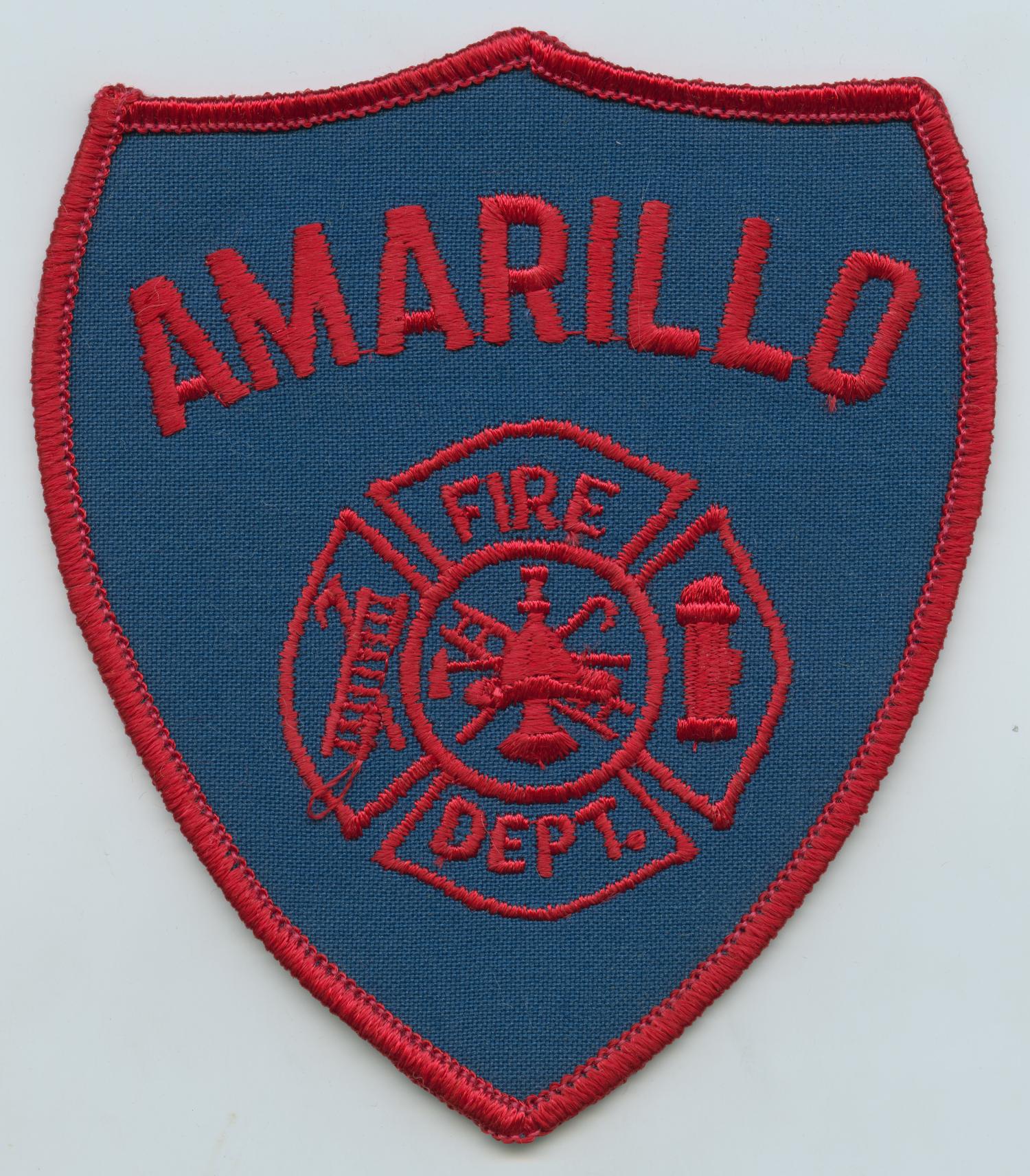 [Amarillo, Texas Fire Department Patch]
                                                
                                                    [Sequence #]: 1 of 2
                                                