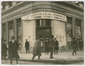 Primary view of object titled '[Corner advertisement]'.