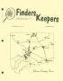 Journal/Magazine/Newsletter: Finders Keepers, Volume 13, Number 2, Summer 1996