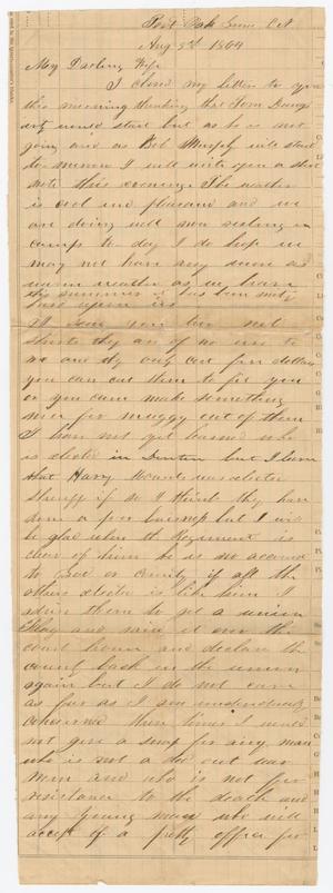 Primary view of object titled '[Letter from Joseph A. Carroll to Celia Carroll, August 3, 1864]'.