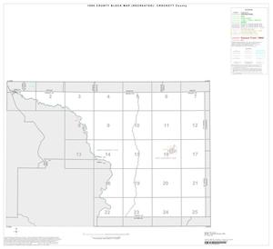 Primary view of object titled '1990 Census County Block Map (Recreated): Crockett County, Index'.