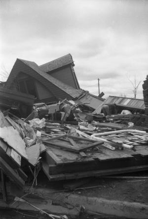 Primary view of object titled 'Collapsed House After Tornado'.