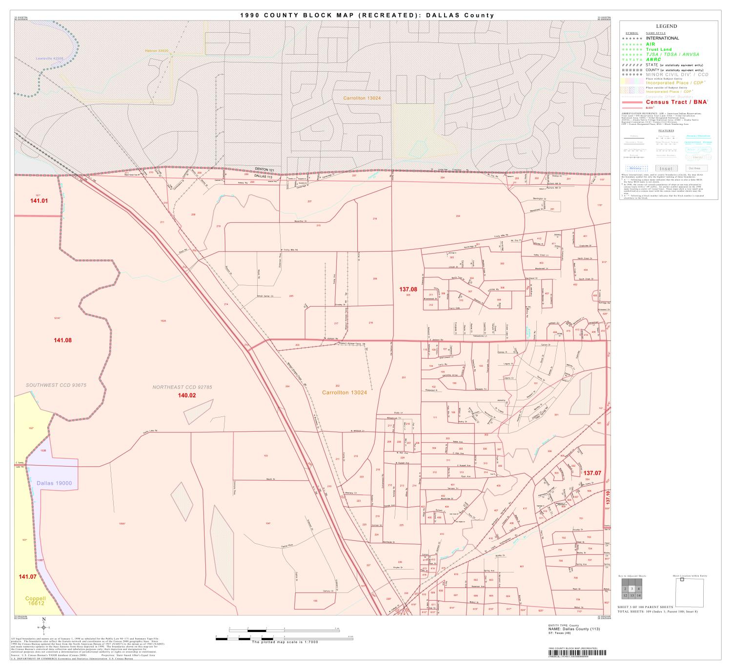 1990 Census County Block Map (Recreated): Dallas County, Block 3
                                                
                                                    [Sequence #]: 1 of 1
                                                