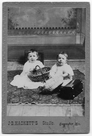 Primary view of object titled 'Two Babies with Baskets'.