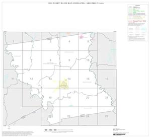 Primary view of object titled '1990 Census County Block Map (Recreated): Anderson County, Index'.