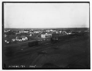 Primary view of object titled 'View of Higgins, Texas in 1905'.