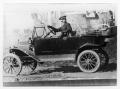 Primary view of Ed Lehman in Model T Ford