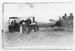 Primary view of object titled 'Maize Threshing'.