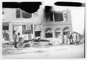 Primary view of object titled 'Building and People After Tornado'.