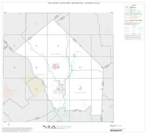 Primary view of object titled '1990 Census County Block Map (Recreated): Jackson County, Index'.