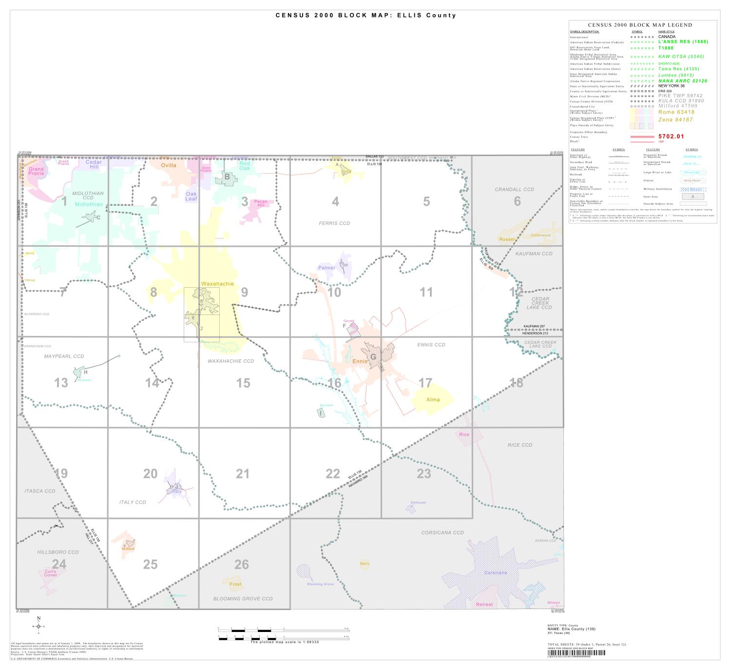 2000 Census County Block Map: Ellis County, Index
                                                
                                                    [Sequence #]: 1 of 1
                                                