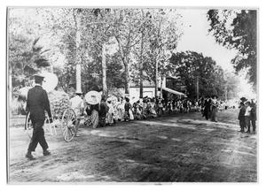 Primary view of object titled 'Green Avenue Parade with Japanese Costumes'.
