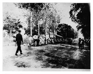 Primary view of object titled '[Gathering on Green Avenue in Orange, Texas]'.