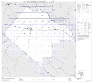 Primary view of object titled '2010 Census County Block Map: Pecos County, Index'.