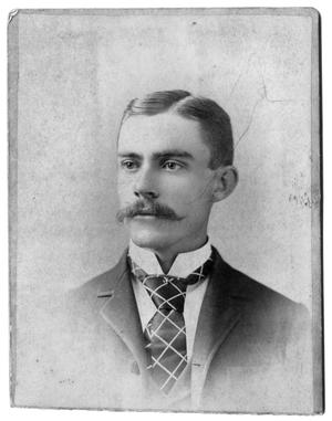 Primary view of object titled '[Man with suit and moustache]'.