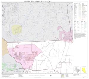 Primary view of object titled '2010 Census County Block Map: Cherokee County, Block 1'.