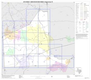 Primary view of object titled '2010 Census County Block Map: Gregg County, Index'.
