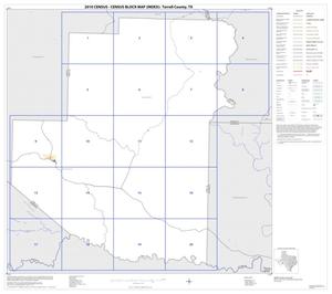 Primary view of object titled '2010 Census County Block Map: Terrell County, Index'.