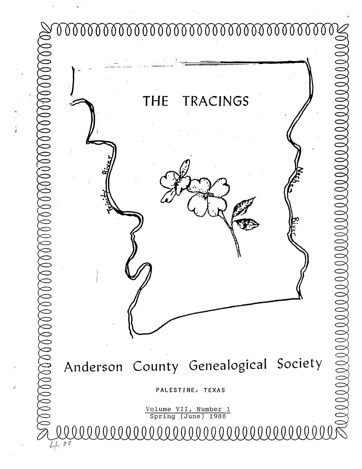 The Tracings, Volume 7, Number 1, Spring 1988
                                                
                                                    Front Cover
                                                