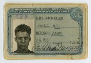 Primary view of object titled '[Identification Card]'.