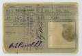 Thumbnail image of item number 2 in: '[Identification Card]'.