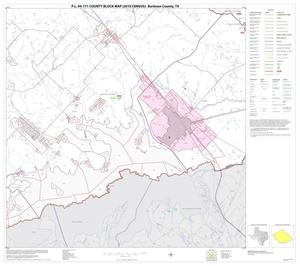 Primary view of object titled 'P.L. 94-171 County Block Map (2010 Census): Burleson County, Block 18'.