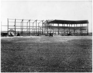Primary view of object titled '[Spudders Baseball Stadium Under Construction]'.