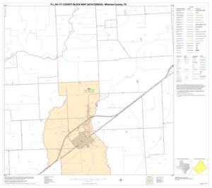 Primary view of object titled 'P.L. 94-171 County Block Map (2010 Census): Wharton County, Block 30'.