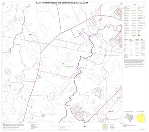 Primary view of object titled 'P.L. 94-171 County Block Map (2010 Census): Walker County, Block 9'.