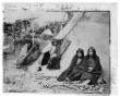 Photograph: [American Indians in front of teepee]