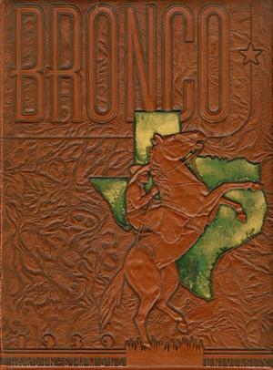 Primary view of The Bronco, Yearbook of Hardin-Simmons University, 1939