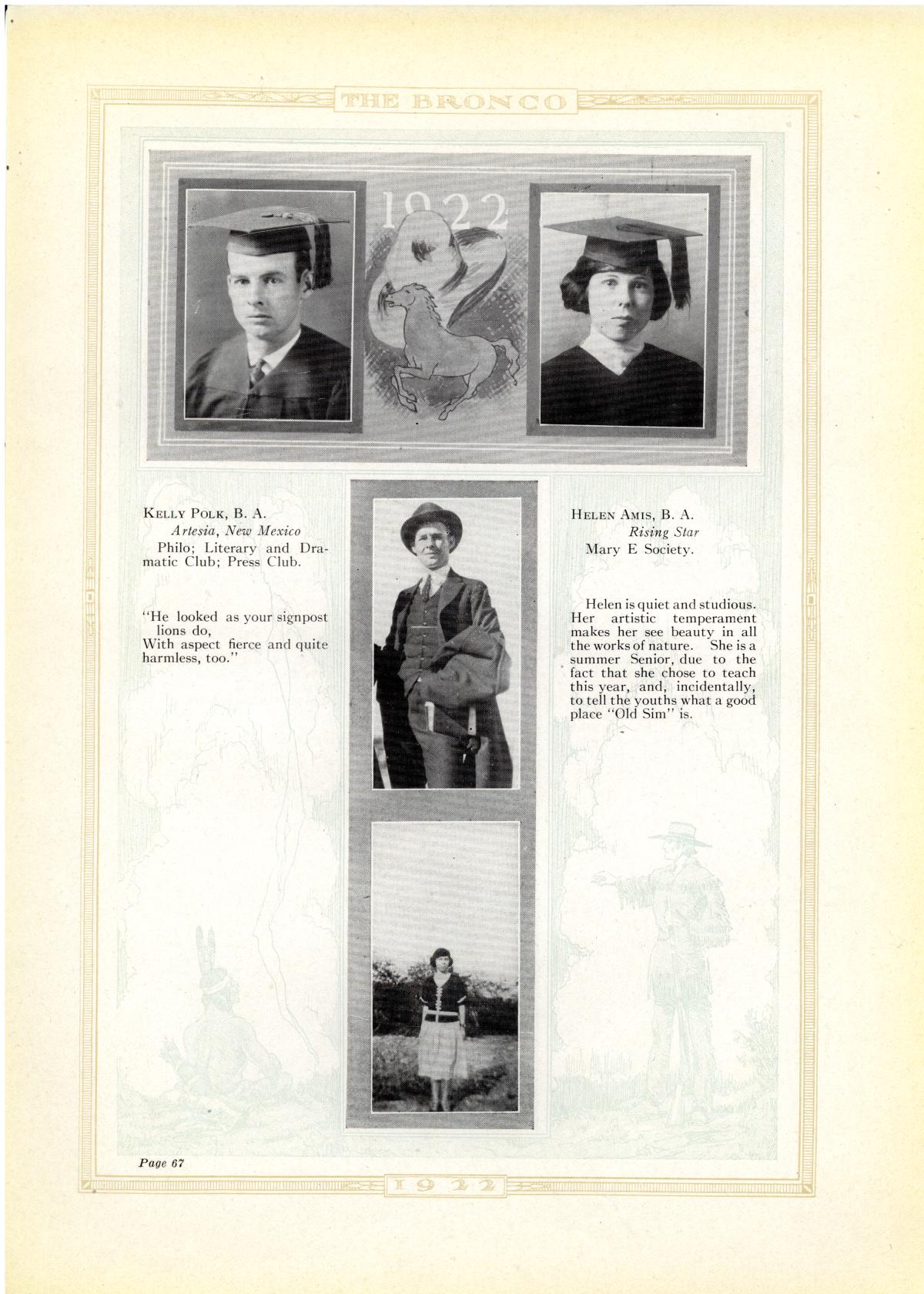 The Bronco, Yearbook of Simmons College, 1922
                                                
                                                    67
                                                