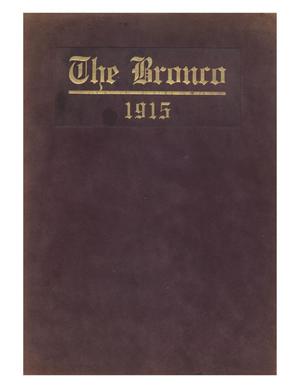 Primary view of object titled 'The Bronco, Yearbook of Simmons College, 1915'.