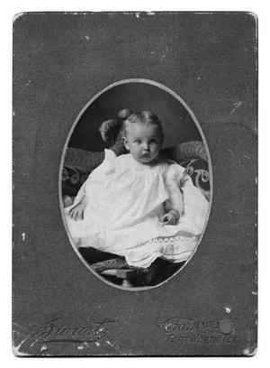 Primary view of object titled 'Alta Beall Blanton as a Baby'.