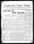 Newspaper: Lipscomb Lime Light (Lipscomb, Tex.), Vol. 1, No. 39, Ed. 1 Thursday,…