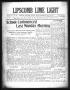 Newspaper: Lipscomb Lime Light (Lipscomb, Tex.), Vol. 2, No. 44, Ed. 1 Thursday,…