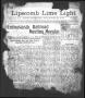Primary view of Lipscomb Lime Light (Lipscomb, Tex.), Vol. 1, No. 1, Ed. 1 Thursday, November 21, 1912