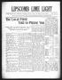 Newspaper: Lipscomb Lime Light (Lipscomb, Tex.), Vol. 3, No. 32, Ed. 1 Thursday,…