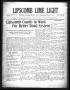 Newspaper: Lipscomb Lime Light (Lipscomb, Tex.), Vol. 3, No. 30, Ed. 1 Thursday,…