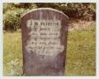 Photograph: [Grave Marker of J. M. Peirson]