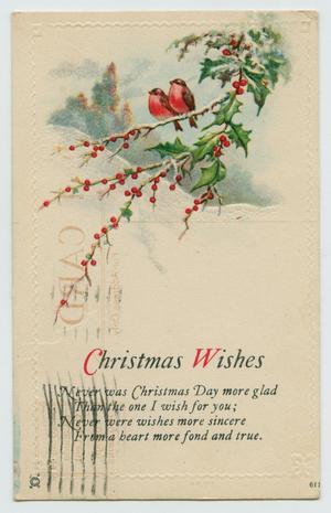 Primary view of [Postcard from Louisa Messimer to Johnie Louise Bruyere, December 22, 1928]