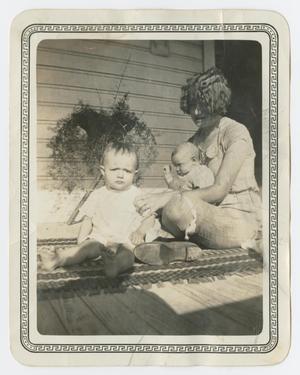 Primary view of object titled '[Eula Holley McWhorter and Babies]'.